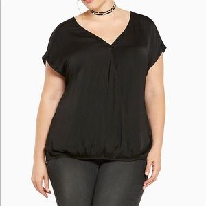 Torrid- Georgette Surplice Dolman Top